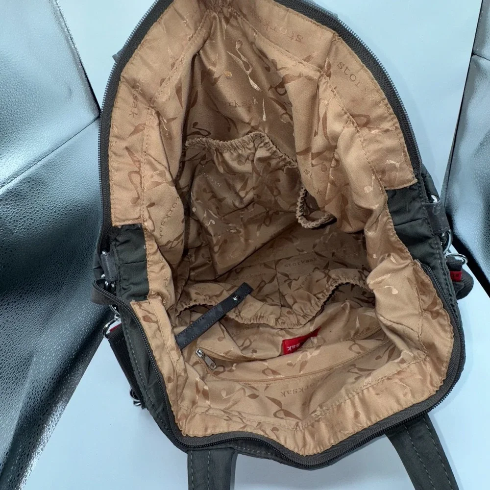 Storksak Bobby Diaper Bag Bottle Bag Pacifier Bag Gray Changing Pad 4‎ Piece Set